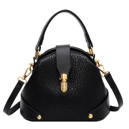 Tahlia - Korean Retro Lychee Pattern Handbag