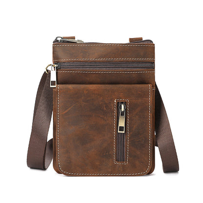 Beatrice - Retro First Layer Cowhide Crazy Crossbody Bag
