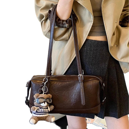 Elsie - Women's Retro Brown Underarm Portable Shoulder Bag