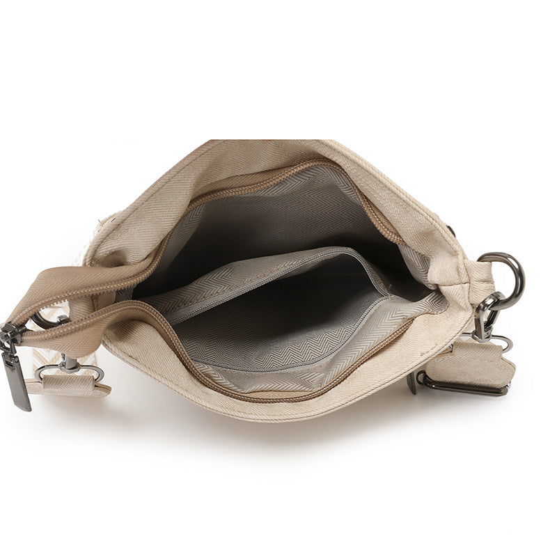 Edith - One Shoulder New Double Zipper Leisure Crossbody Bag