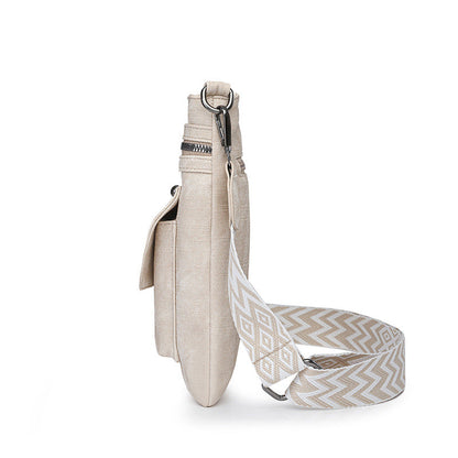 Edith - One Shoulder New Double Zipper Leisure Crossbody Bag