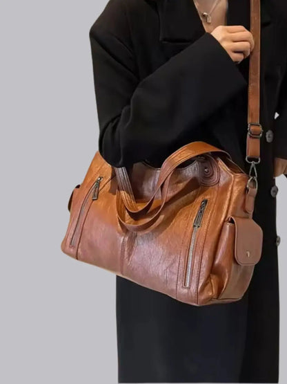 Classic Multi-Pocket Shoulder Bag – Stylish & Versatile for Everyday Use
